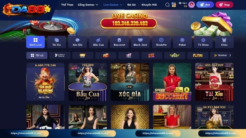 Chơi live casino xanh chín với hình ảnh đa chiều dễ thao tác