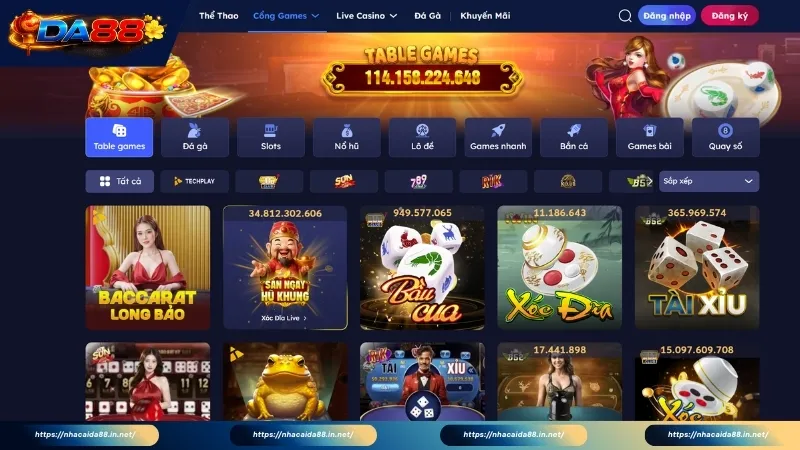 DA88 sở hữu nhiều đối tác nhà phát hành uy tín