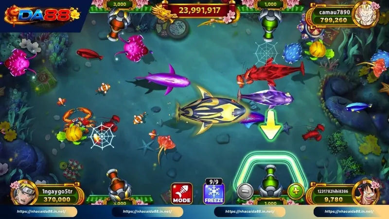 Những ưu điểm, lợi thế khi chơi bắn cá đổi thưởng DA88